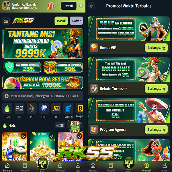 RK55 - Jelajahi Ragam Slot Online dengan Tema Menarik
